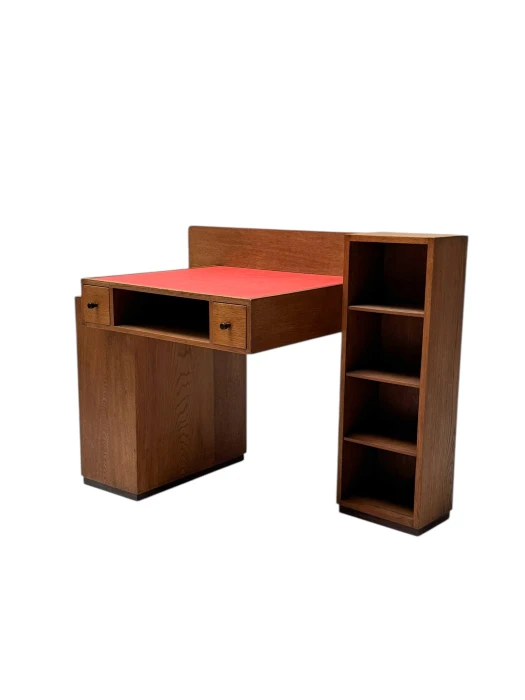 Art Deco Modernist Desk by P.E.L. Izeren for De Genneper Molen, 1920s 1